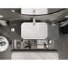 Mexen Rivel Badezimmer-Unterschrank 120 cm mit Arbeitsplatte, 1 Schublade, geriffelt, Graphit Matt - 91A20-12023-1-BFC66