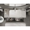 Mexen Rivel Badezimmer-Unterschrank 120 cm mit Arbeitsplatte, 1 Schublade, geriffelt, grau matt - 91A20-12047-1-BFC62
