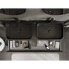 Mexen Rivel Badezimmerunterschrank 140 cm mit Platte, 1 Schublade, geriffelt, schwarz matt - 91A20-14023-1-BFC71