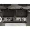 Mexen Rivel Badezimmerschrank 140 cm mit Arbeitsplatte, 2 Schubladen, geriffelt, schwarz matt - 91A20-14047-2-BFFC71