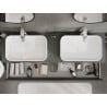 Mexen Rivel Waschtischunterschrank 160 cm mit Arbeitsplatte, 1 Schublade, geriffelt, Graphit Matt - 91A20-16023-1-BFC66