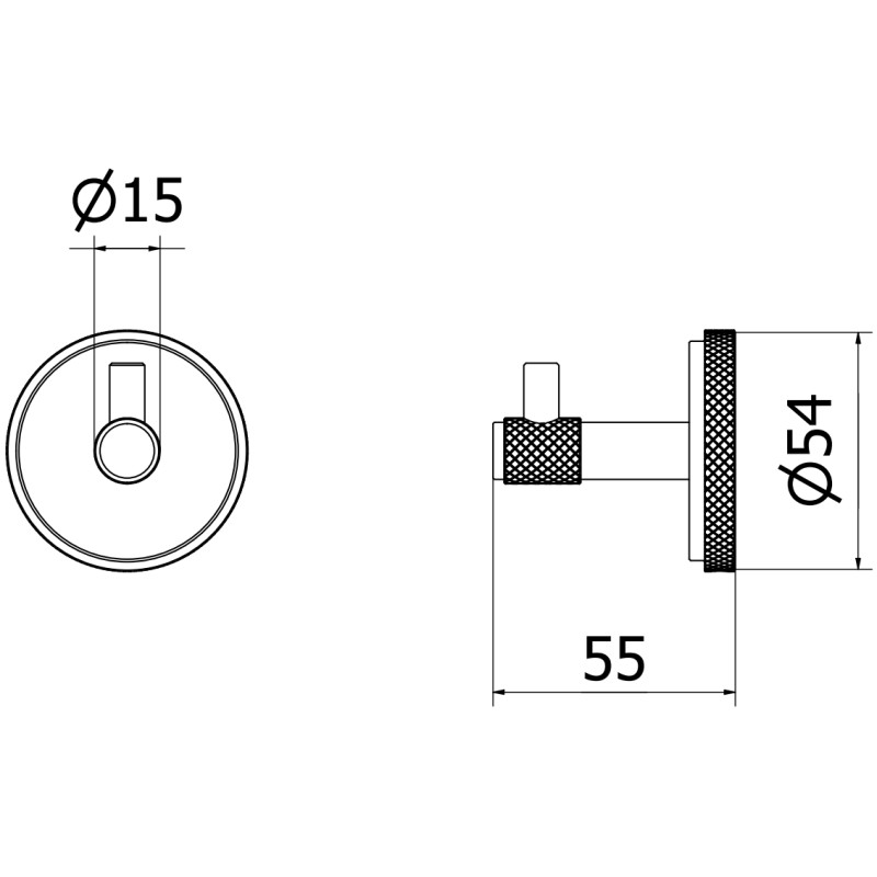 Mexen Gravo Handtuchhaken, gebürstetes Gun Gray - 70A93011-66