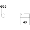 Mexen Loop Handtuchhaken (2 Stk.), gebürsteter Nickel - 70A71010-97