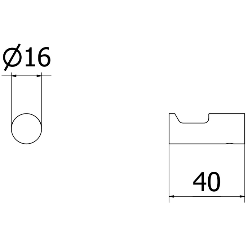 Mexen Loop Handtuchhaken (2 Stk.), schwarz - 70A71012-70