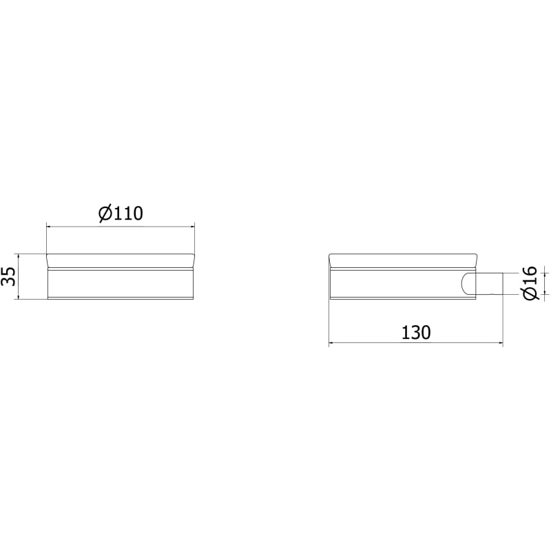 Mexen Loop Ablage, weiß - 70A71055-20