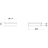 Mexen Loop Messbecher, gebürsteter Nickel - 70A71055-97