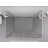 Mexen Exo-3S 3-seitige Duschkabine mit Schwingtür 80 x 75 cm, transparent, Chrom - 814-080-075-01-00-3S