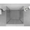 Mexen Exo-3S Duschkabine 3-seitig schwenkbar 80 x 80 cm, transparent, Chrom - 814-080-080-01-00-3S