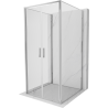 Mexen Exo-3S Duschkabine 3-seitig schwenkbar 90 x 90 cm, transparent, Chrom - 814-090-090-01-00-3S