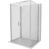 Mexen Exo-3S 3-seitige Duschkabine, 80 x 85 cm, transparent, chrom - 814-080-085-01-00-3S