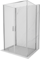 Mexen Exo-3S Duschkabine 3-seitig schwenkbar 70 x 90 cm, transparent, chrom - 814-070-090-01-00-3S
