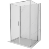 Mexen Exo-B Duo 3S 3-seitige Duschkabine, 110 x 70 cm, transparent, Chrom - 814-110-070-01-00-3S