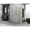 Mexen Exo-3S duschkabine 3-seitig schwenkbar 100 x 90 cm, transparent, gold - 814-100-090-50-00-3S