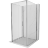 Mexen Exo-3S faltbare 3-seitige Duschkabine 120 x 120 cm, transparent, Chrom - 816-120-120-01-00-3S