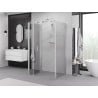 Mexen Exo-3S faltbare 3-seitige Duschkabine 90 x 110 cm, transparent, chrom - 816-090-110-01-00-3S