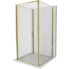 Mexen Exo-3S 3-seitige Duschkabine faltbar 85 x 85 cm, transparent, gold - 816-085-085-50-00-3S