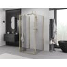 Mexen Exo-3S Duschkabine 3-seitig faltbar 90 x 90 cm, transparent, gold - 816-090-090-50-00-3S