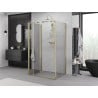 Mexen Exo-3S Duschkabine 3-seitig faltbar 90 x 80 cm, transparent, gold - 816-090-080-50-00-3S