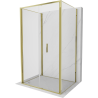 Mexen Exo-3S duschkabine 3-seitig faltbar 100 x 90 cm, transparent, gold - 816-100-090-50-00-3S