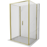 Mexen Exo-3S 3-seitige Duschkabine klappbar 120 x 90 cm, transparent, gold - 816-120-090-50-00-3S