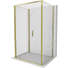 Mexen Exo-F 3S 3-seitige klappbare Duschkabine 85 x 95 cm, transparent, gold - 816-085-095-50-00-3S