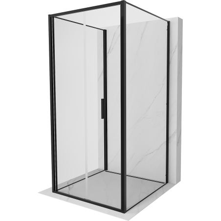 Mexen Exo-3S 3-seitige Duschkabine klappbar 70 x 70 cm, transparent, schwarz - 816-070-070-70-00-3S