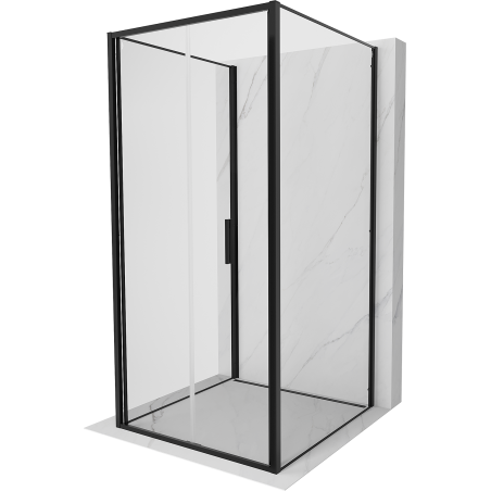 Mexen Exo-3S duschkabine 3-seitig faltbar 90 x 90 cm, transparent, schwarz - 816-090-090-70-00-3S