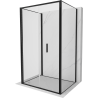 Mexen Exo-3S faltbare 3-seitige Duschkabine 70 x 95 cm, transparent, schwarz - 816-070-095-70-00-3S