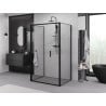 Mexen Exo-3S duschkabine 3-seitig faltbar 90 x 110 cm, transparent, schwarz - 816-090-110-70-00-3S