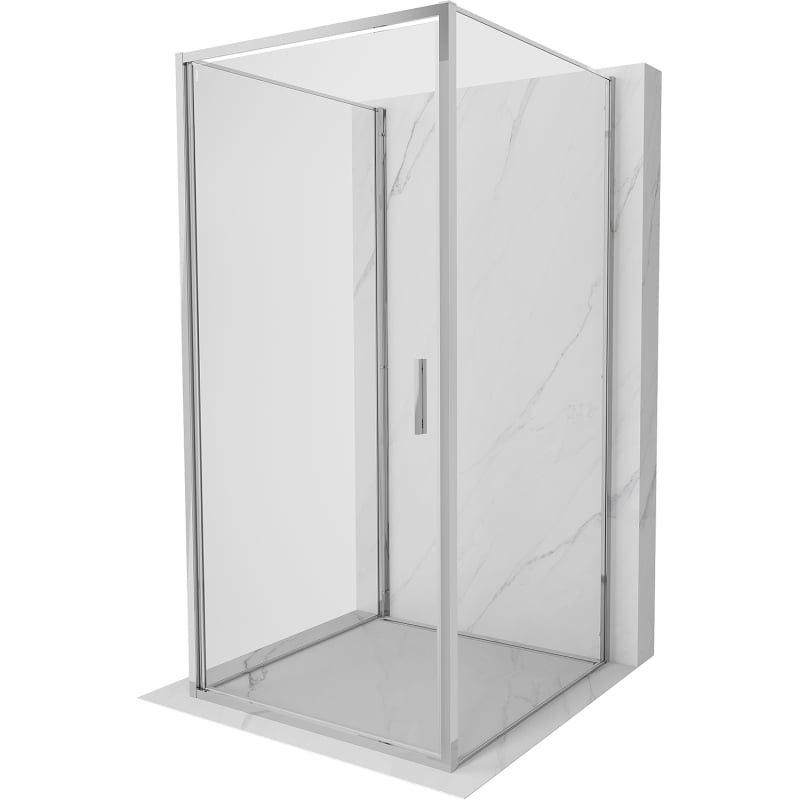 Mexen Exo-3S 3-seitige Duschkabine, 70 x 70 cm, transparent, Chrom - 817-070-070-01-00-3S