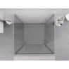 Mexen Exo-3S Duschkabine 3-seitig Schwenkbar 90 x 90 cm, transparent, Chrom - 817-090-090-01-00-3S