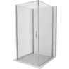 Mexen Exo-3S 3-seitige Duschkabine 95 x 95 cm, transparent, Chrom - 817-095-095-01-00-3S