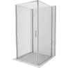 Mexen Exo-B 3S 3-seitige Duschkabine, schwenkbar, 95 x 95 cm, transparent, Chrom - 817-095-095-01-00-3S
