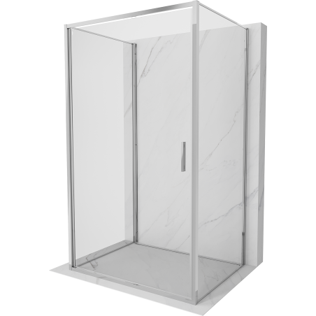Mexen Exo-3S dreiwandige Duschtür 75 x 80 cm, transparent, Chrom - 817-075-080-01-00-3S