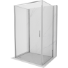 Mexen Exo-3S Duschkabine 3-seitige, schwenkbar 90 x 95 cm, transparent, Chrom - 817-090-095-01-00-3S
