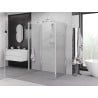Mexen Exo-3S 3-seitige Duschkabine mit Drehtür 80 x 120 cm, transparent, Chrom - 817-080-120-01-00-3S