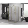 Mexen Exo-3S 3-seitige Duschkabine 75 x 90 cm, transparent, gold - 817-075-090-50-00-3S