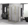 Mexen Exo-3S 3-seitige Duschkabine, 75 x 100 cm, transparent, gold - 817-075-100-50-00-3S