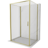 Mexen Exo-3S 3-seitige, schwenkbare Duschkabine 85 x 120 cm, transparent, gold - 817-085-120-50-00-3S