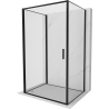 Mexen Exo-3S 3-seitige Duschkabine schwenkbar 70 x 80 cm, transparent, schwarz - 817-070-080-70-00-3S