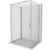 Mexen Exo-3S Duschkabine 3-seitig schwenkbar 155 x 75 cm, transparent, Chrom - 819-155-075-01-00-3S