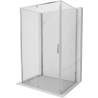 Mexen Exo-R 3S Duschkabine 3-seitig schwenkbar 125 x 95 cm, transparent, Chrom - 819-125-095-01-00-3S