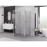 Mexen Exo-3S duschkabine 3-seitig schwingtür 110 x 110 cm, transparent, chrom - 819-110-110-01-00-3S