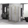 Mexen Exo-3S 3-seitige Duschkabine, 150 x 95 cm, transparent, gold - 819-150-095-50-00-3S