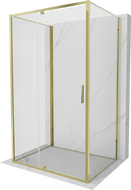 Mexen Exo-3S 3-seitige Duschkabine 105 x 100 cm, transparent, gold - 819-105-100-50-00-3S