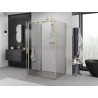 Mexen Exo-3S dreiwandige Duschkabine 155 x 100 cm, transparent, gold - 819-155-100-50-00-3S