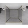Mexen Exo-R 3S Duschkabine 3-seitig schwenkbar 110 x 110 cm, transparent, gold - 819-110-110-50-00-3S