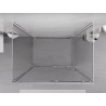 Mexen Exo-3S 3-seitige Duschkabine, 135 x 80 cm, transparent, Chrom - 8151-135-080-01-00-3S