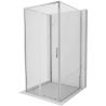 Mexen Exo-3S 3-seitige Duschkabine, Schiebetür 100 x 100 cm, transparent, Chrom - 8151-100-100-01-00-3S