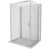 Mexen Exo-S 3S 3-seitige Duschkabine, verschiebbar, 140 x 110 cm, transparent, chrom - 8151-140-110-01-00-3S